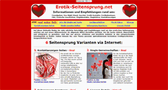 Desktop Screenshot of erotik-seitensprung.net